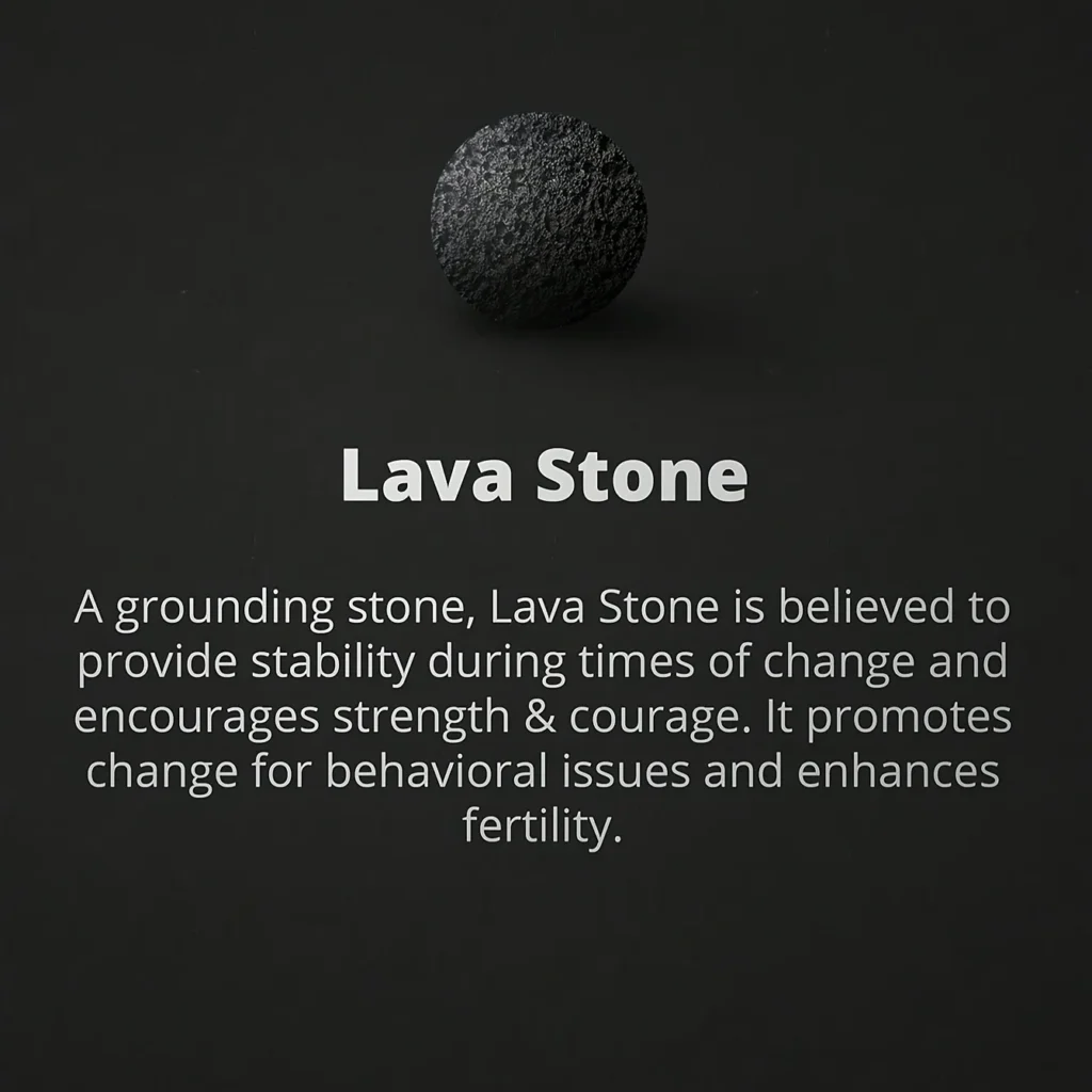 Onyx Lava Stone Bracelet Black 2