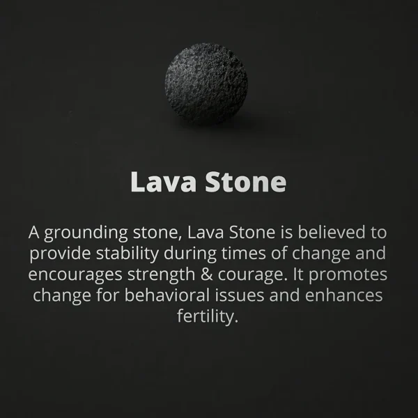 Onyx Lava Stone Bracelet Black 2